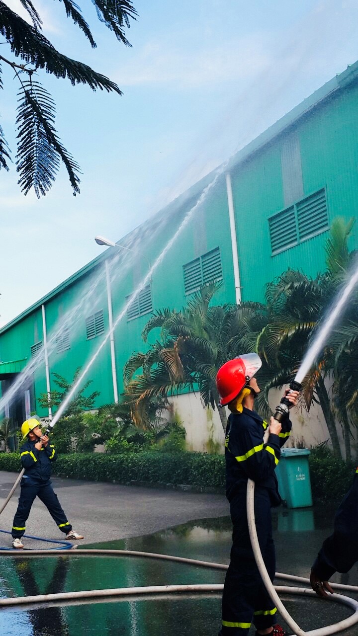 PSW TỔ CHỨC DIỄN TẬP PHƯƠNG ÁN PHÒNG CHÁY CHỮA CHÁY TẠI KHO AN GIANG