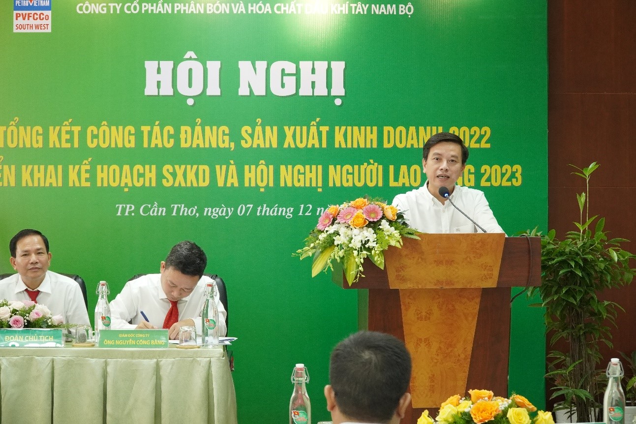 PSW TỔ CHỨC HỘI NGHỊ TỔNG KẾT CÔNG TÁC ĐẢNG, HOẠT ĐỘNG SXKD NĂM 2022, TRIỂN KHAI KẾ HOẠCH VÀ HỘI NGHỊ NGƯỜI LAO ĐỘNG NĂM 2023.
