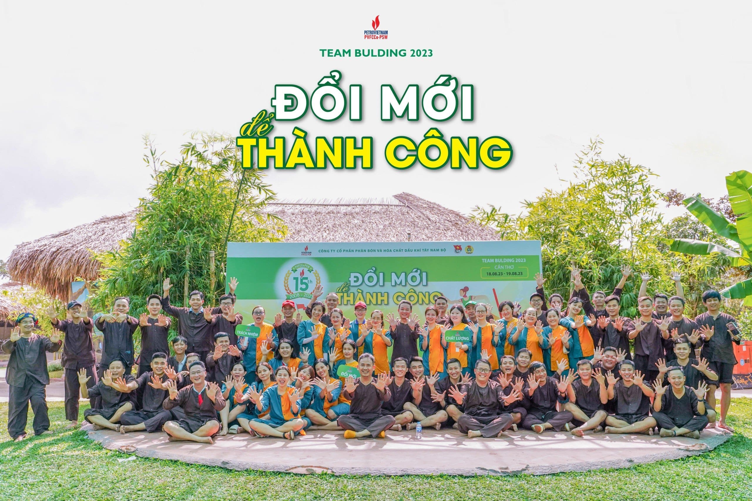 PSW tổ chức kỷ niệm 15 năm thành lập công ty kết hợp chương trình Teambuilding “ĐỔI MỚI ĐỂ THÀNH CÔNG”