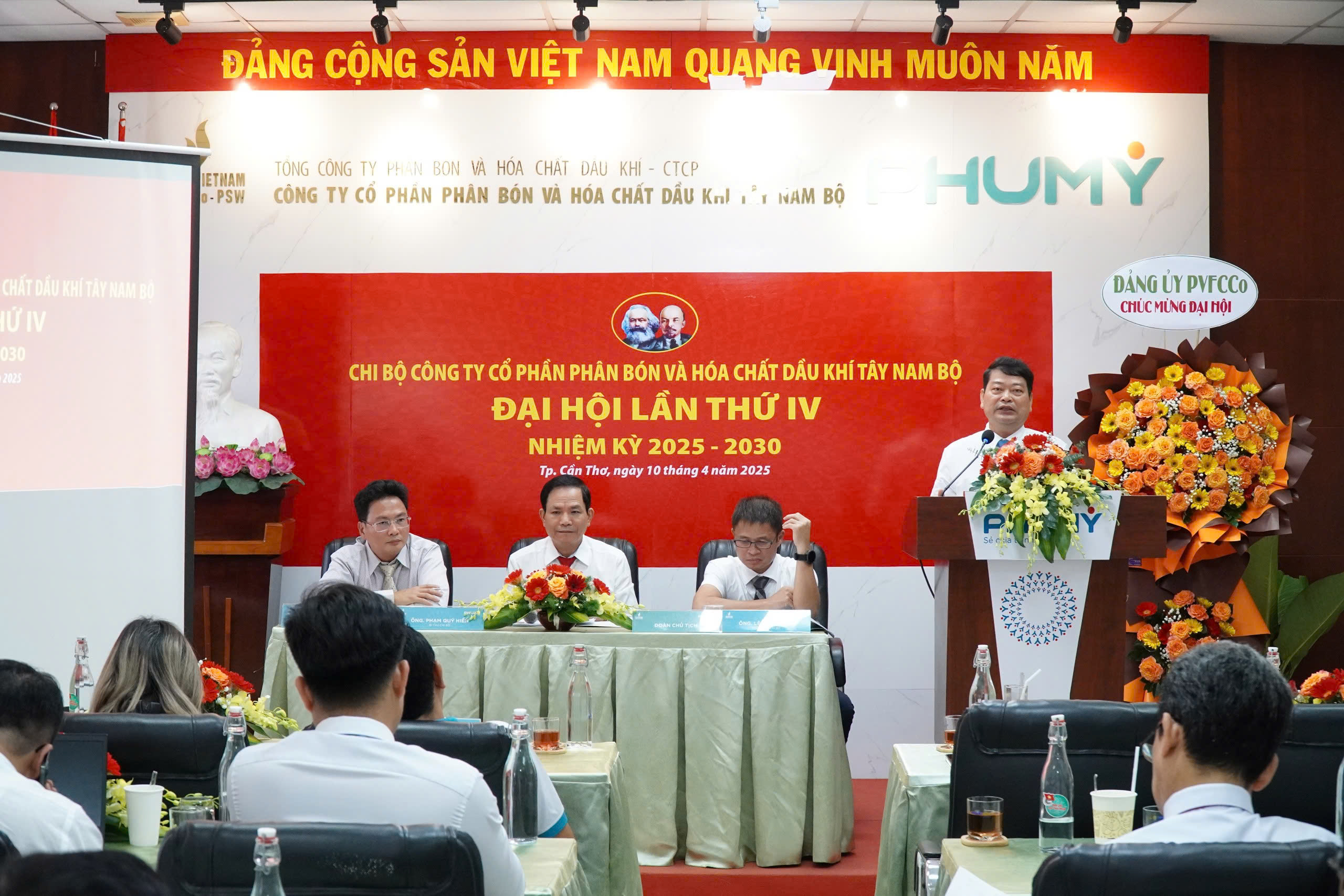 Đại hội Chi bộ Công ty Cổ phần Phân bón và Hóa chất Dầu khí Tây Nam Bộ nhiệm kỳ 2025-2030