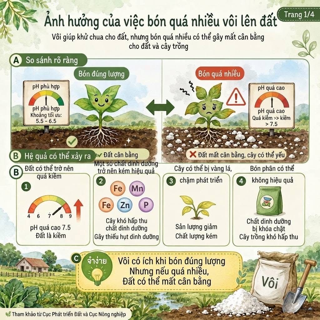 KỸ THUẬT SỬ DỤNG VÔI TRONG SẢN XUẤT NÔNG NGHIỆP