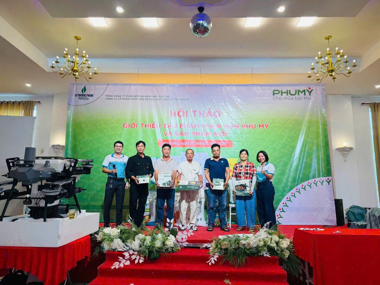 PHÚ MỸ TÂY NAM BỘ TỔ CHỨC HỌP MẶT NÔNG DÂN SẢN XUẤT LỚN TẠI AN GIANG, GTSP MỚI HỮU CƠ PHÚ MỸ